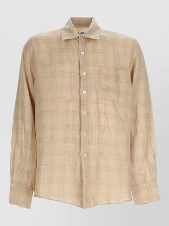 Our Legacy checked long sleeve shirt chest pocket cuffs