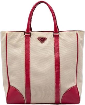 Prada Pre-owned Vintage Tote Bag - Dames - Vintage Shopper - Veelkleurig - ONE Size - Leer - Vintage