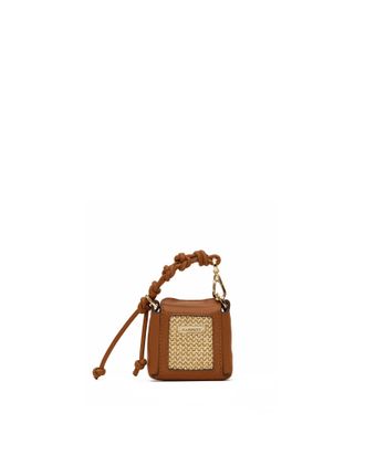 Hammitt Hammitt Mini B Cocoa Raffia Gold