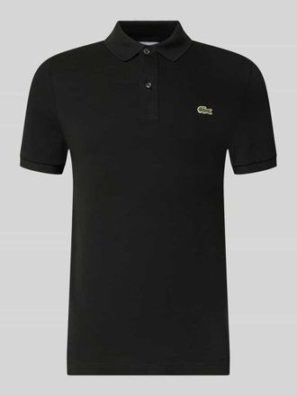 Lacoste Slim Fit Poloshirt aus reiner Baumwolle in Black, Gr&ouml;&szlig;e XXXL