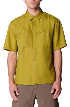 Mountain Hardwear Sun Drift Cooling Short Sleeve Shirt in Bright Fatigue at Nordstrom, Size Xx-Large