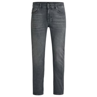 BOSS Delaware Slim-fit jeans in gray stretch denim