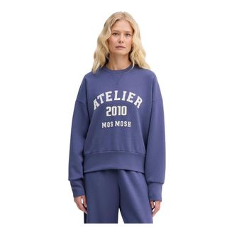 Mos Mosh MOS Mosh, Dames, Sweatshirts & Hoodies, Blauw, Maat: XS Viscose
