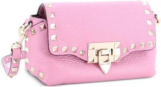 Valentino Garavani Rockstud Flip Lock leren crossbodytas - Roze
