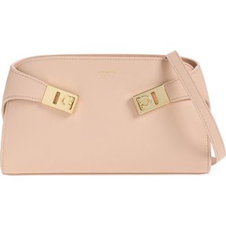 Ferragamo Hug East/West Crossbody Bag in Dusty Pink Dusty Pink at Nordstrom