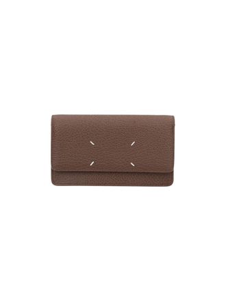Maison Margiela Brown Four Stitches Chain Strap Wallet