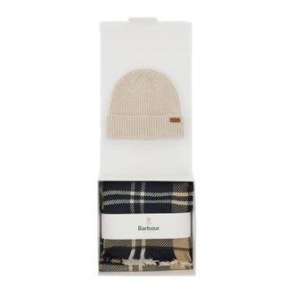 Barbour Accessoires, Dames, Veelkleurig, ONE Size, Polyester, Pendle Muts & Blair Sjaal Set