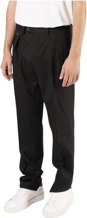 Lardini Chino - Heren - Chinos - Zwart - S - Wol - Broeken