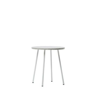 Klast Mesa auxiliar de melamina blanca 45x50 cm