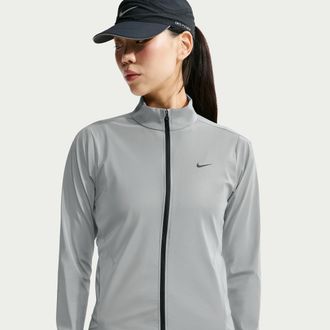 Nike Womens Swift Flash Full-Zip Running Jacket in Grey | IO3803-062