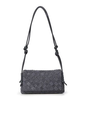 Bottega Veneta Notturno Suede Clutch