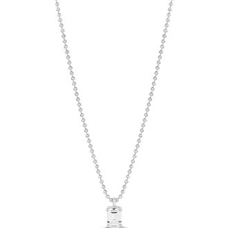 SHYMI Cubic Zirconia Pendant Necklace in Silver at Nordstrom, Size 16