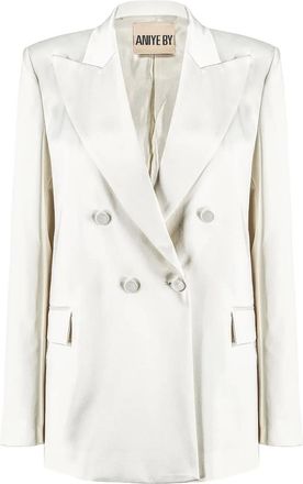 Aniye By Blazer doppiopetto con revers a lancia - Bianco