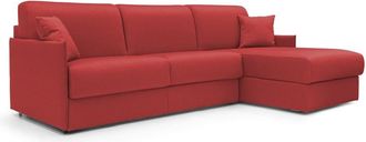 Divani.Store Sof&aacute; esquinero convertible impermeable 252 cm izquierdo rojo