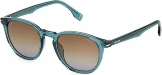 Police Accessoires, Heren, Blauw, ONE Size, Splq 82M Stoere vierkante zonnebril