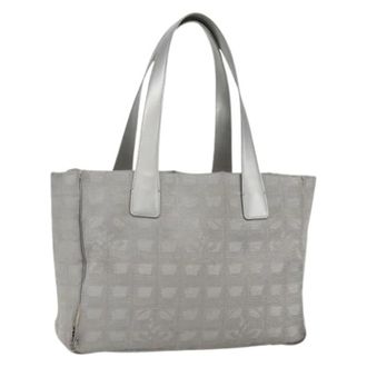 Chanel Pre-owned Tote Bags, female, Gray, Size: ONE SIZE Pre-owned Vintage Tote Bag