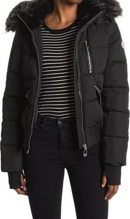 Noize Vic Heavyweight Bomber Jacket in Black at Nordstrom Rack, Size Small