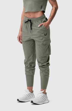 ASRV Tetra-Lite Cargo High Rib Jogger in Sage at Nordstrom, Size X-Small