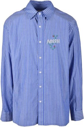 Adish Shirt - Heren - Casual Overhemden - Blauw - M - Katoen - Overhemden