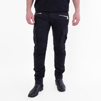 Balmain B Embossed Cotton Cargo Jeans, Size 32