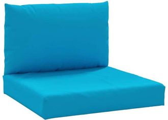 vidaXL Cojines Para Palets 2 Unidades Tela Oxford Azul Claro Vidaxl