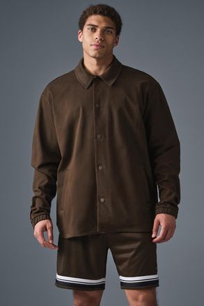 Alo | Edition Sueded Jacket in Espresso Brown, Size: Medium