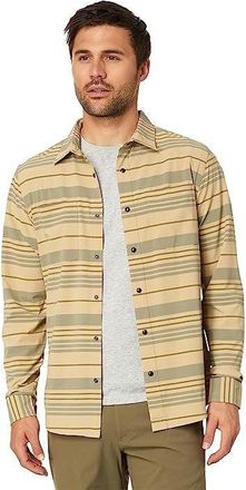 FlyLow Royal Shirt Mens Coyote Striped Spread Collar Button Up GBO116