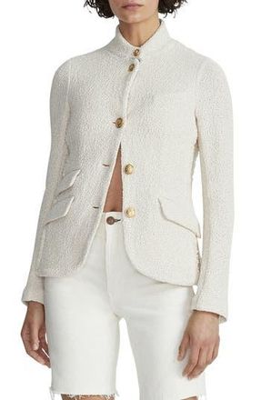 Rag & Bone Slade Cotton Tweed Blazer in Ecru at Nordstrom Rack, Size 0