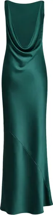 Blanca Vita Womens Dress Anjea Malachite Satin Green Polyester