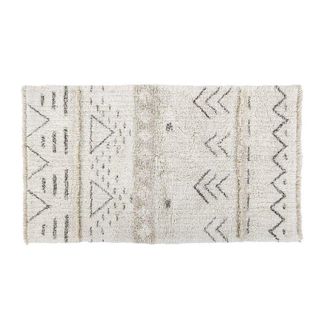Lorena Canals Alfombra lavable de lana gris 80x140