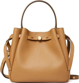 Tory Burch Romy Bucket Bag - Dames - Handtassen - Bruin - ONE Size - Leer - Tassen