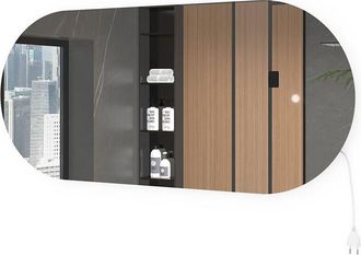 Vicco Espejo De Ba&ntilde;o, Blanco, 110 X 50 Cm Con Iluminaci&oacute;n Led, Vicco