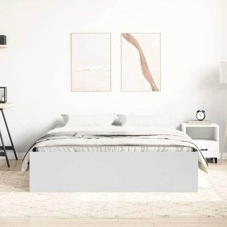 Berkfield Home Modern Bed Frame White 160x200 cm