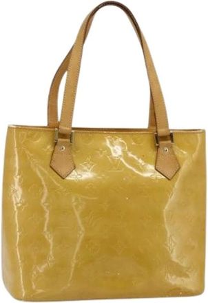 Louis Vuitton Pre-owned Tote Bags, female, Beige, Size: ONE SIZE Pre-owned Vintage Patent Leather Tote Bag
