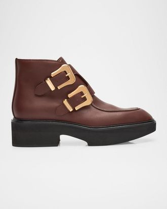 Gabriela Hearst Apollo Leather Ankle Booties