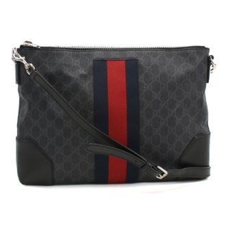 Gucci Black Pvc Leather Shoulder Bag (Pre-Owned)