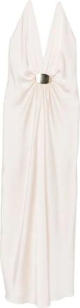 Simona Corsellini Maxi Kleedjes - Dames - Avondkleed - Beige - S - Kleedjes