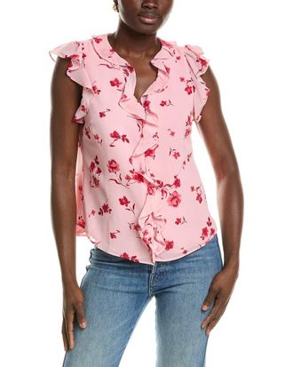 CeCe by Cynthia Steffe Cece Cascading Ruffle Detailed Top