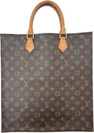 Louis Vuitton Tweedehands Canvas Louis Vuitton tassen - Dames - Vintage Shopper - Bruin - ONE Size - Vintage