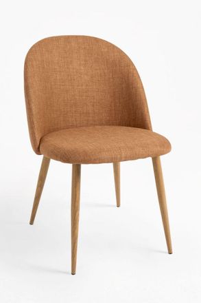 Regalos Miguel Sillas Comedor - Silla Vint Tela - Marr&oacute;n Arena