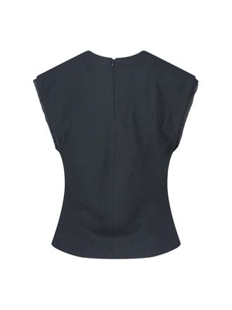 Ami Womens Ami Top Grey Viscose