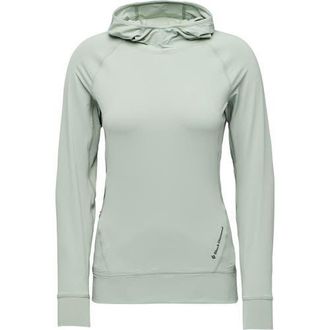 Black Diamond Alpenglow Hooded Long-Sleeve Shirt - Womens in Agave at Nordstrom, Size X-Large