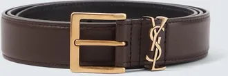 Saint Laurent Cassandre leather belt