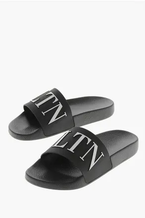 Valentino Rubber Slides VLTN with Embossed Logo size 39