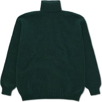 Fortela Shetland Turtleneck Sweater in Forest Green at Nordstrom, Size 44