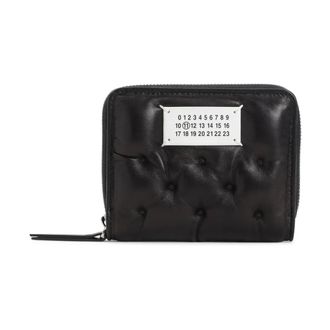 Maison Margiela Black Leather Wallet Womens Accessories - female - Maison Margiela - Wallets & Cardholders - Black - ONE SIZE - Accessories