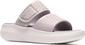 Clarks Solevana Star Platform Slide Sandal in Pale Grey at Nordstrom Rack, Size 12