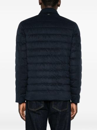 Herno Horizontal Quilted Jacket - Navy
