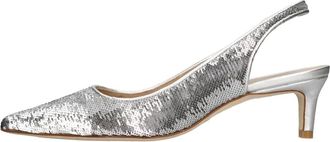 Stuart Weitzman Schoenen, Dames, Grijs, 36 EU, Leer, Stuart 50 Slingpumps