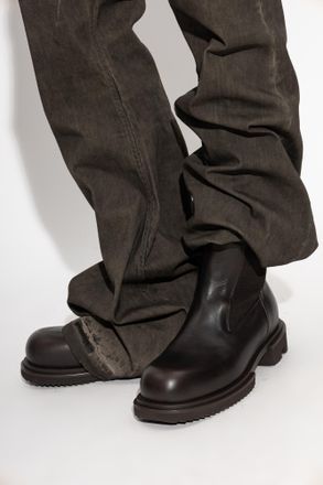 Rick Owens Beatle Gabe Ankle Boots, Mens, Black